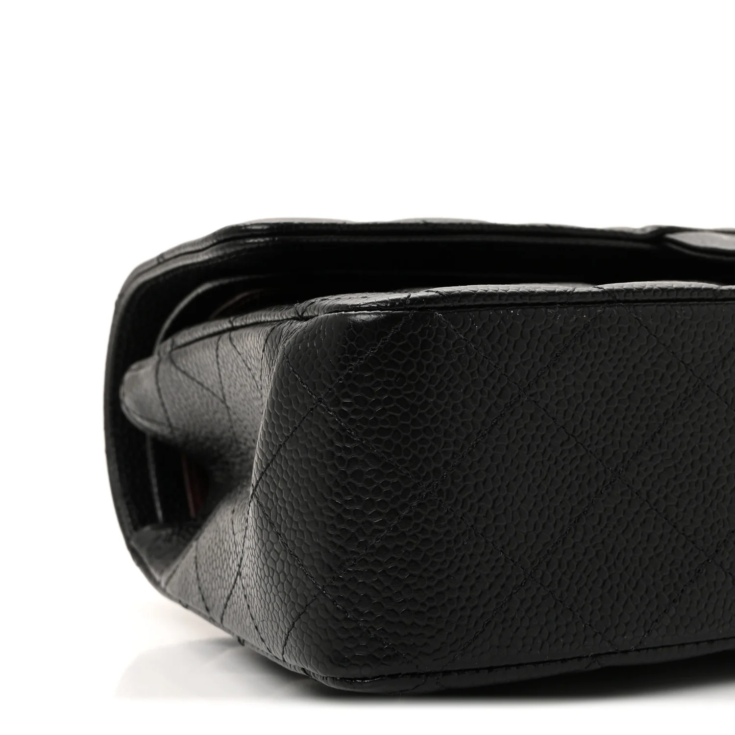 Caviar Quilted Medium Double Flap Black - Image 9