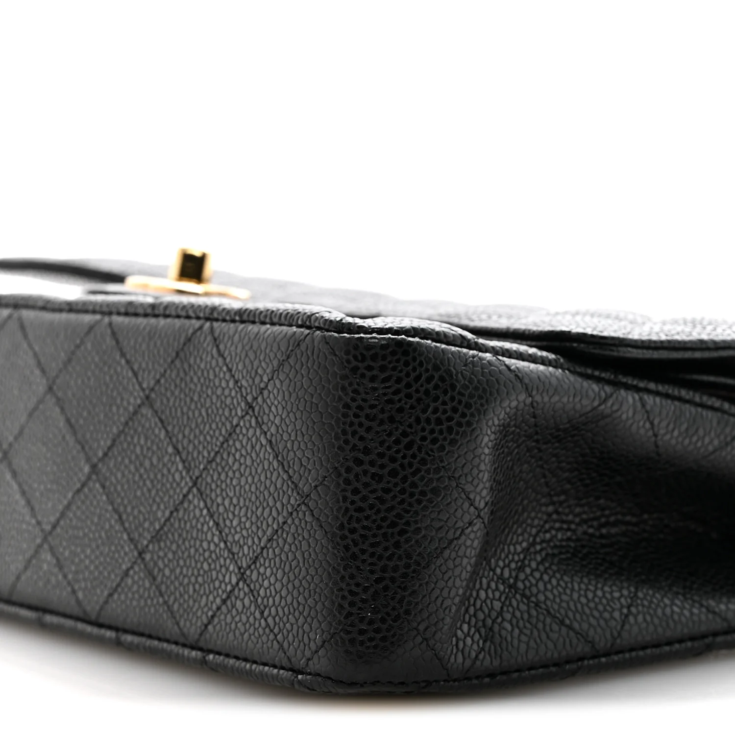 Caviar Quilted Medium Double Flap Black - Image 11