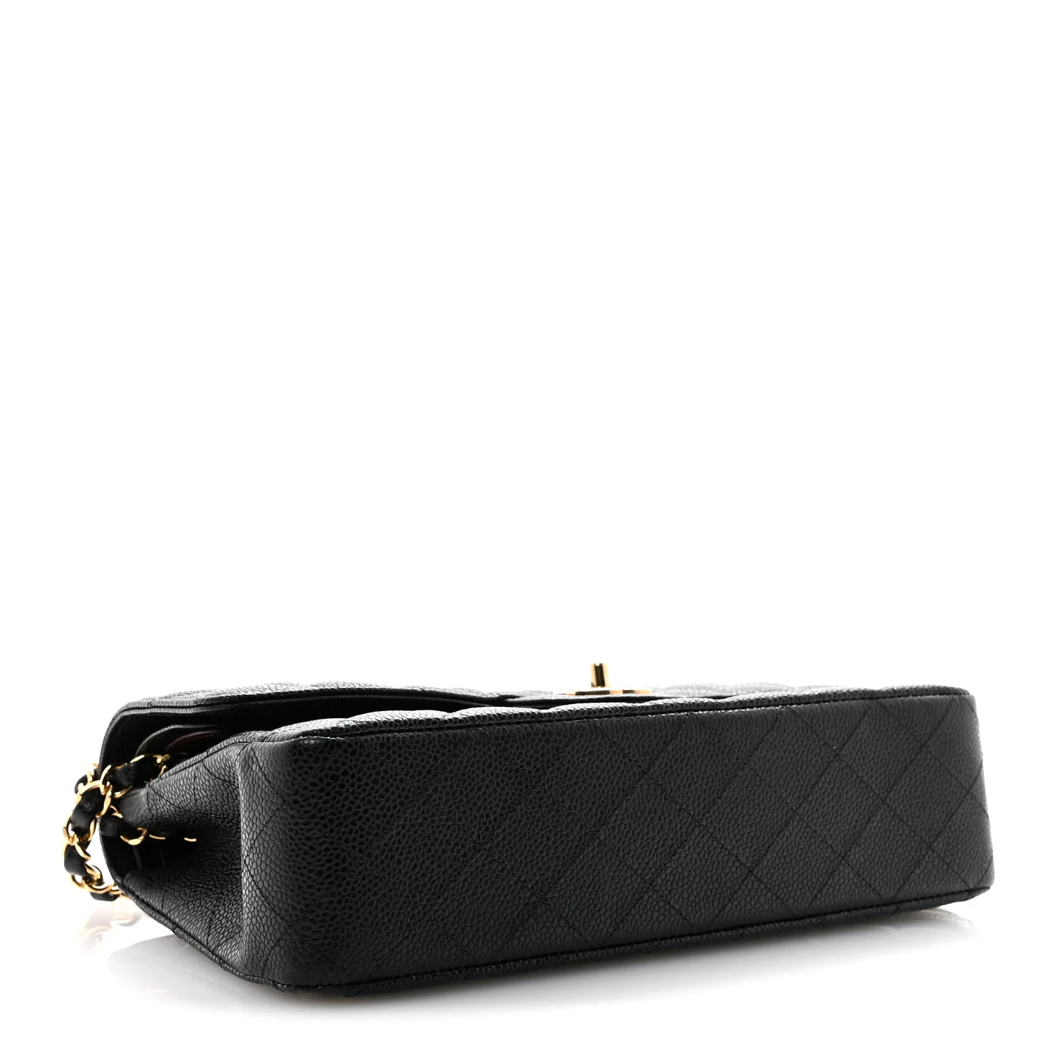 Caviar Quilted Medium Double Flap Black - Image 4