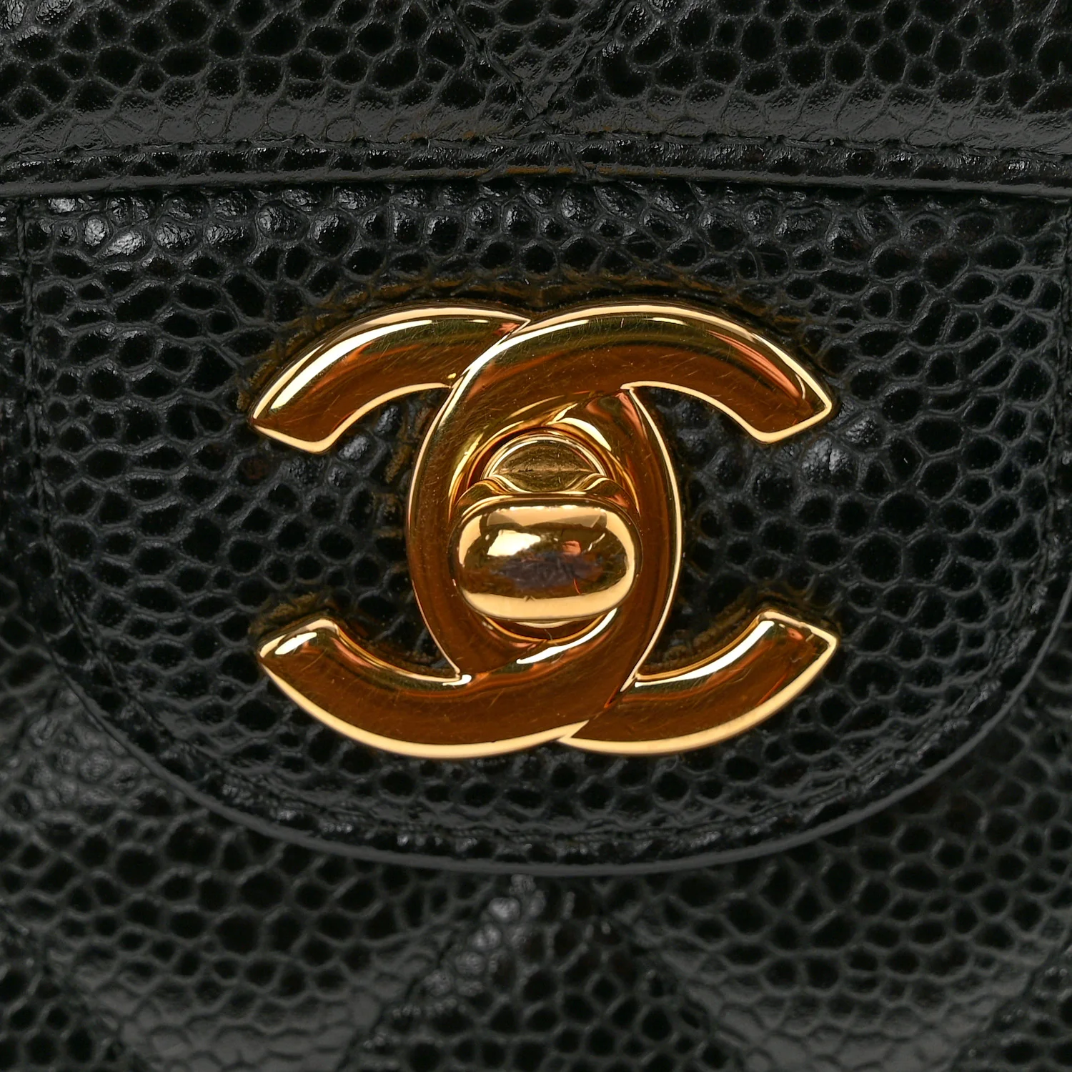 Caviar Quilted Medium Double Flap Black - Image 11