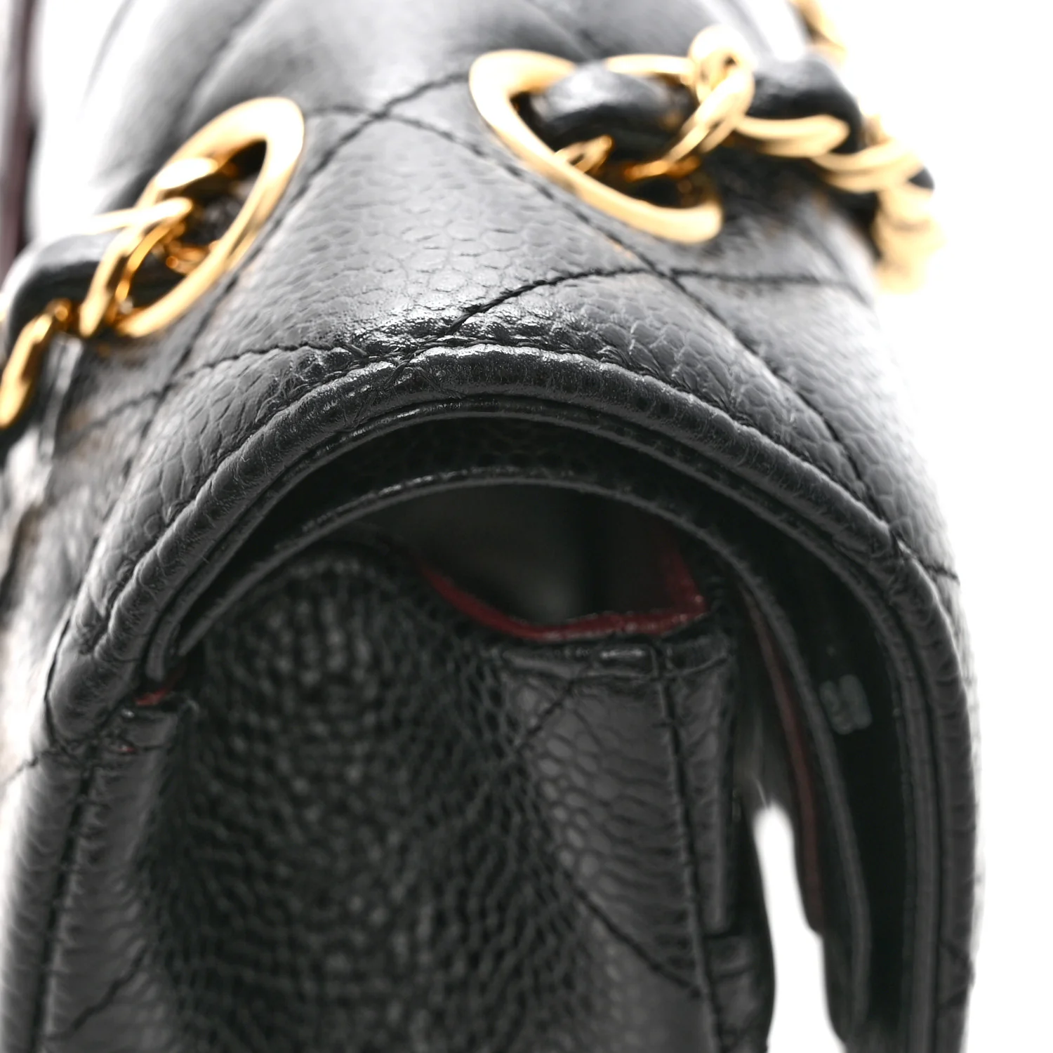 Caviar Quilted Medium Double Flap Black - Image 12