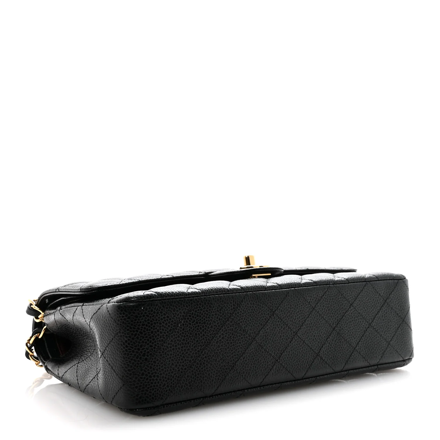 Caviar Quilted Medium Double Flap Black - Image 4
