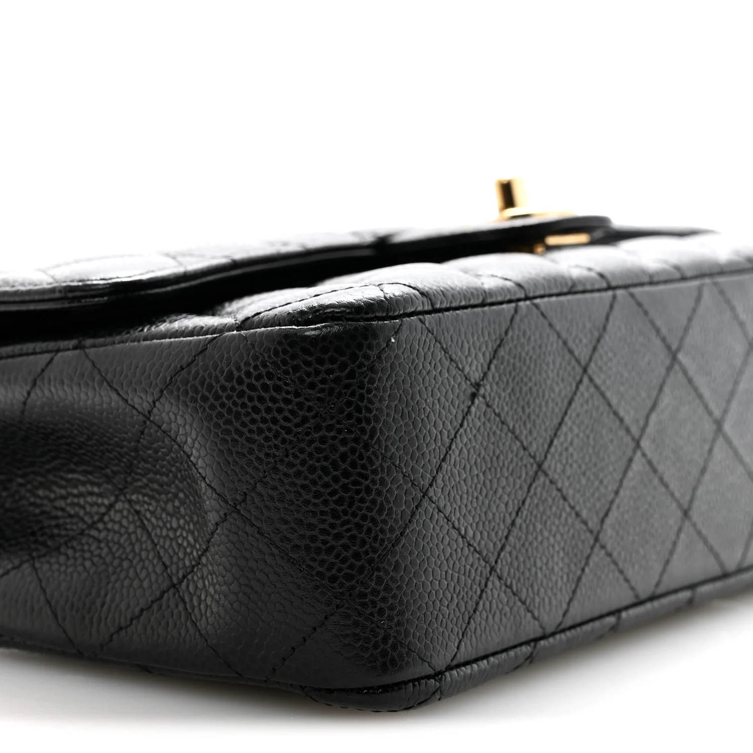 Caviar Quilted Medium Double Flap Black - Image 9