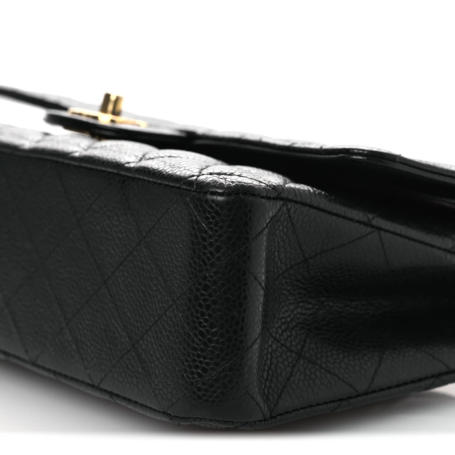 Caviar Quilted Medium Double Flap Black - Image 10