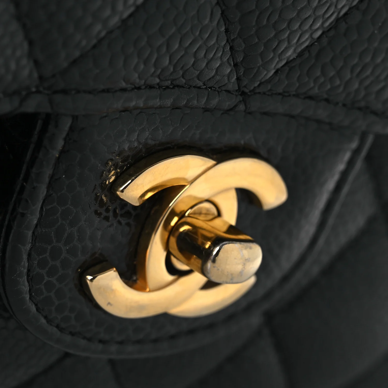 Caviar Quilted Medium Double Flap Black - Image 11
