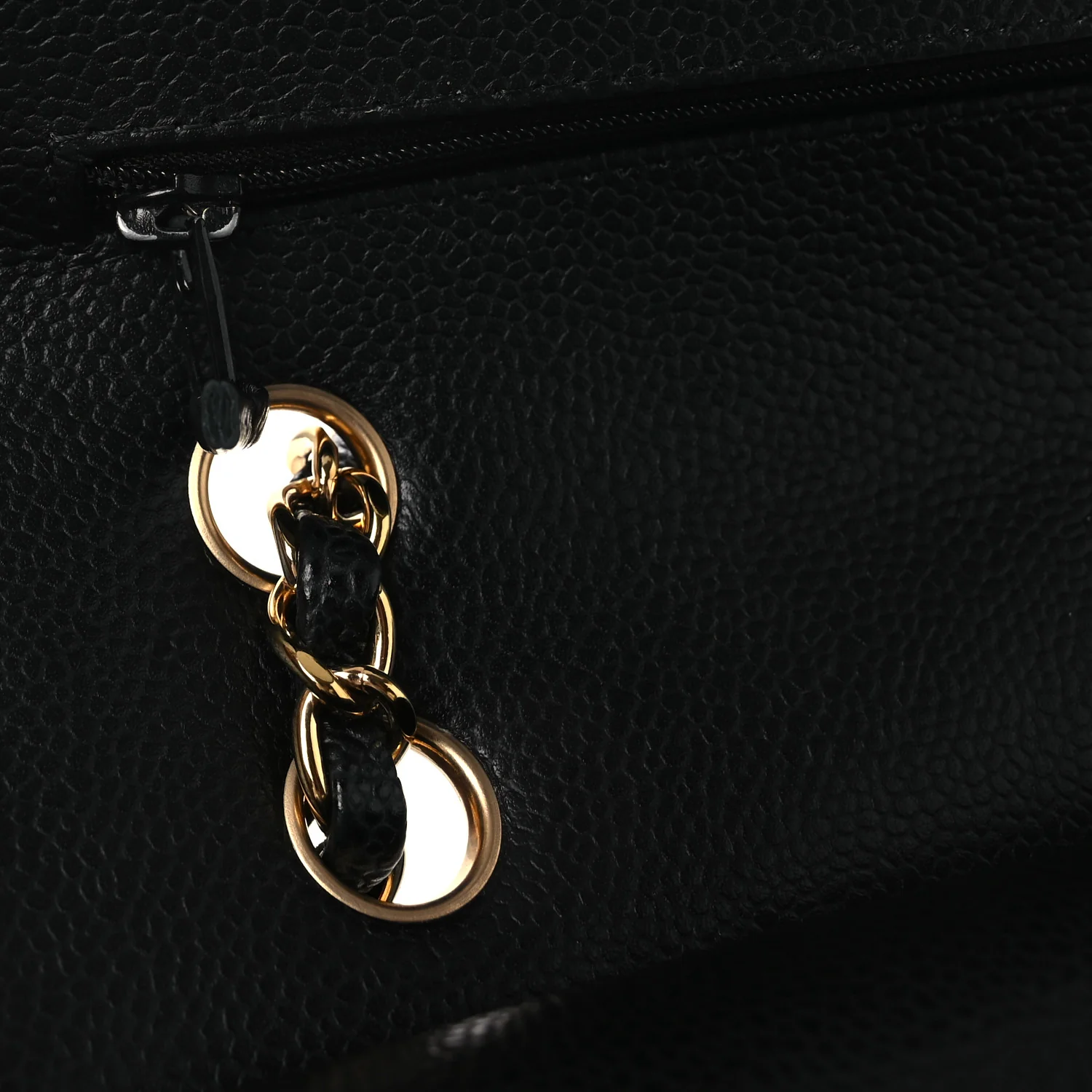 Caviar Quilted Medium Double Flap Black - Image 13
