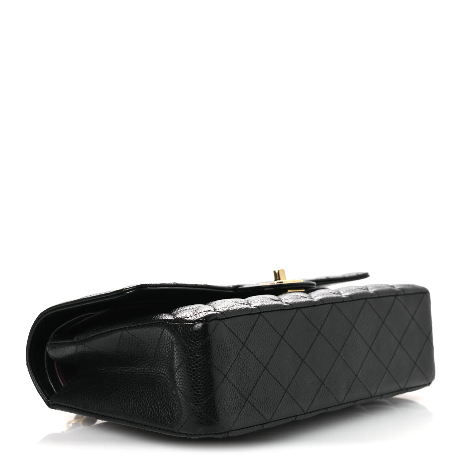 Caviar Quilted Medium Double Flap Black - Image 4