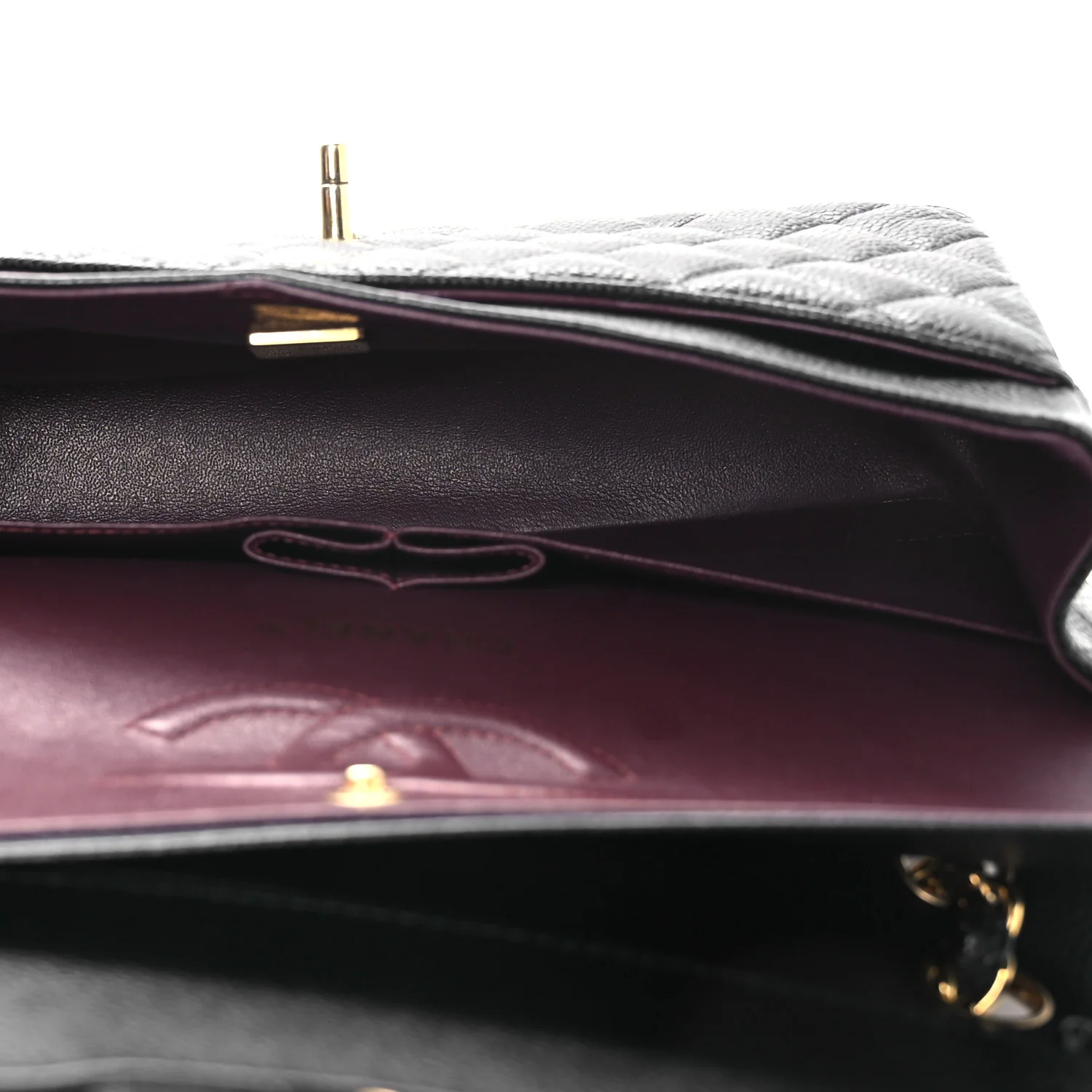 Caviar Quilted Medium Double Flap Black - Image 5