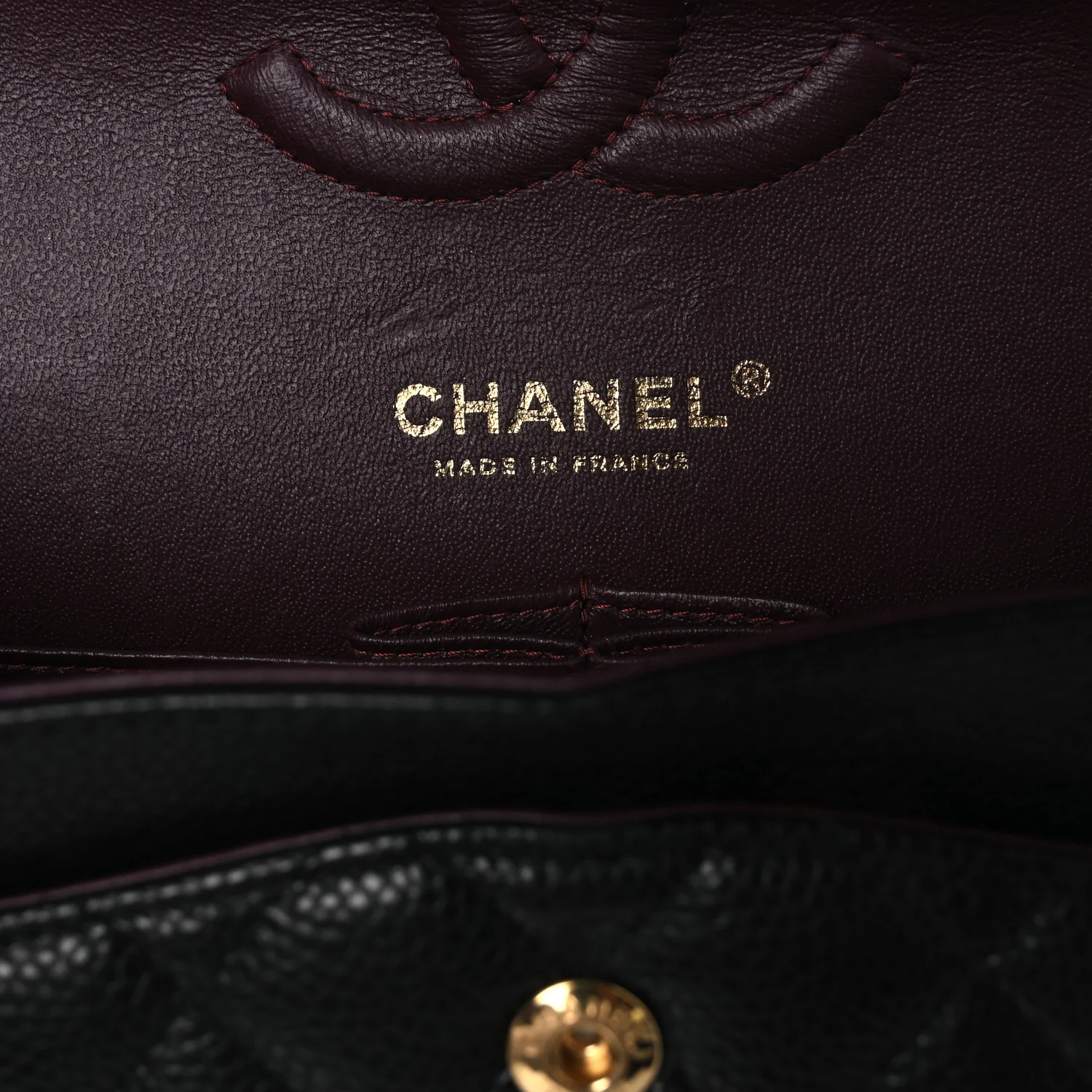 Caviar Quilted Medium Double Flap Black - Image 6
