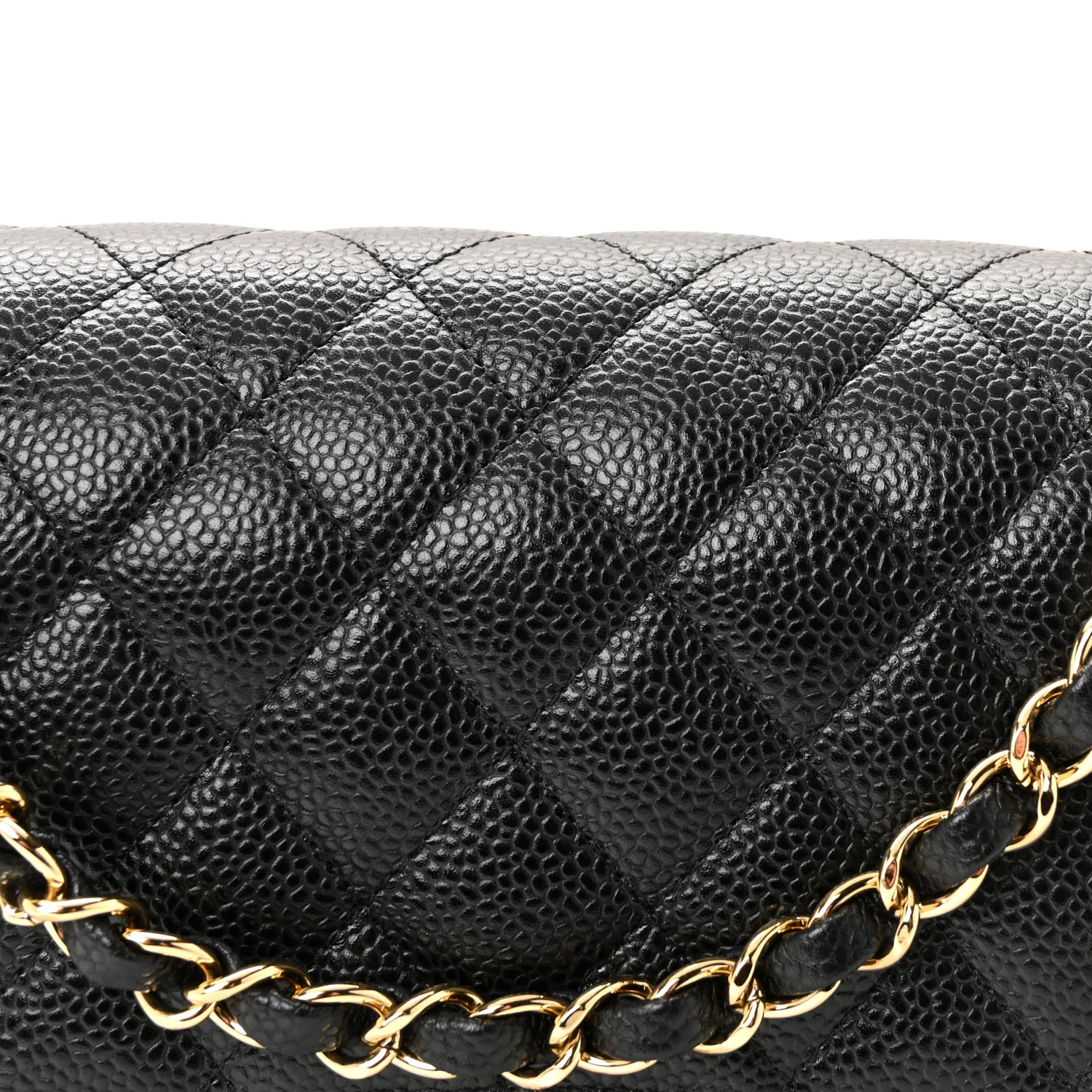 Caviar Quilted Medium Double Flap Black - Image 8