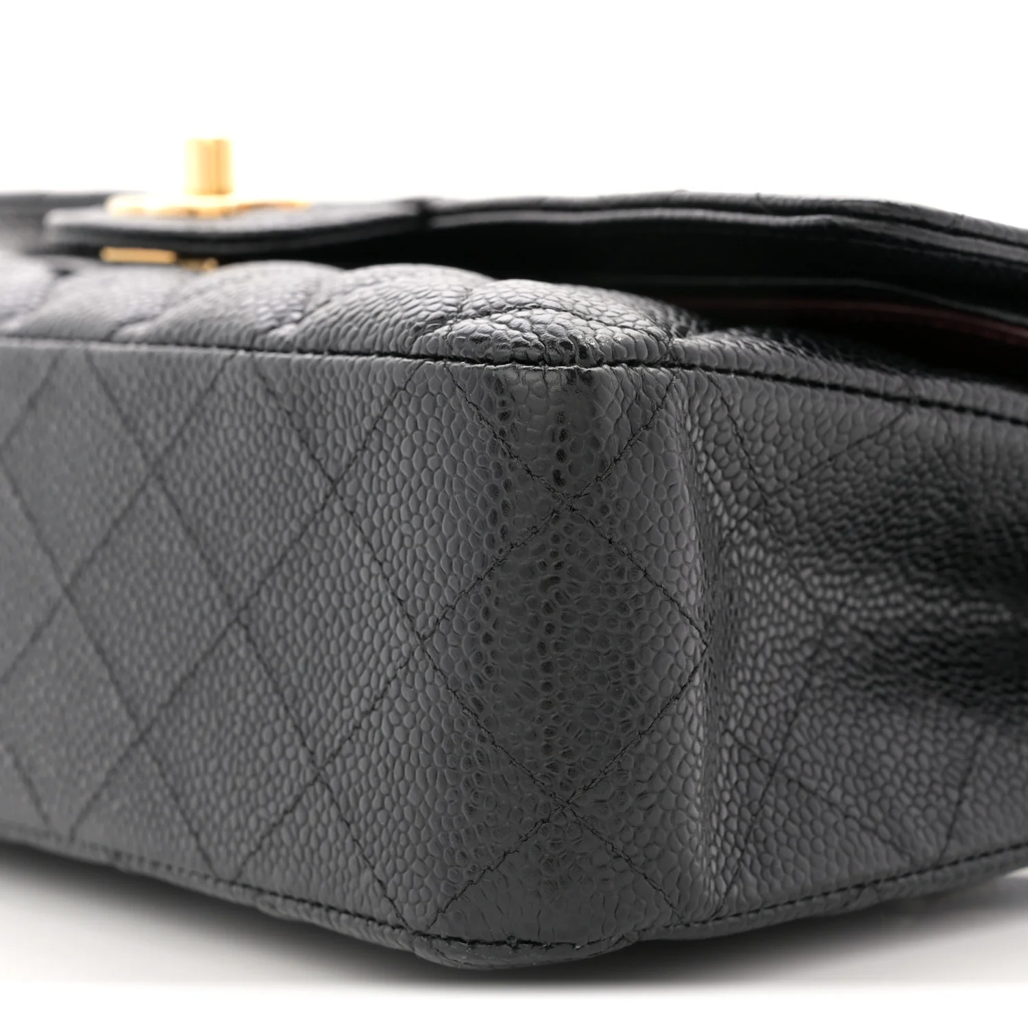 Caviar Quilted Medium Double Flap Black - Image 10