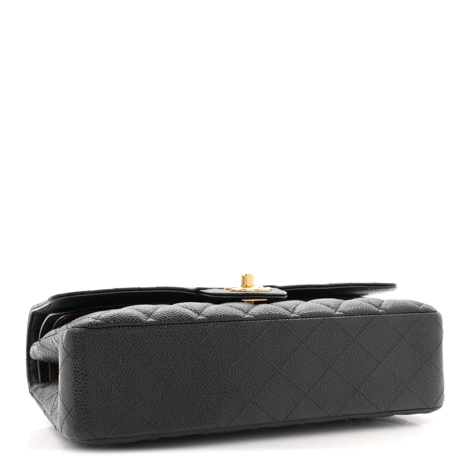 Caviar Quilted Medium Double Flap Black - Image 4