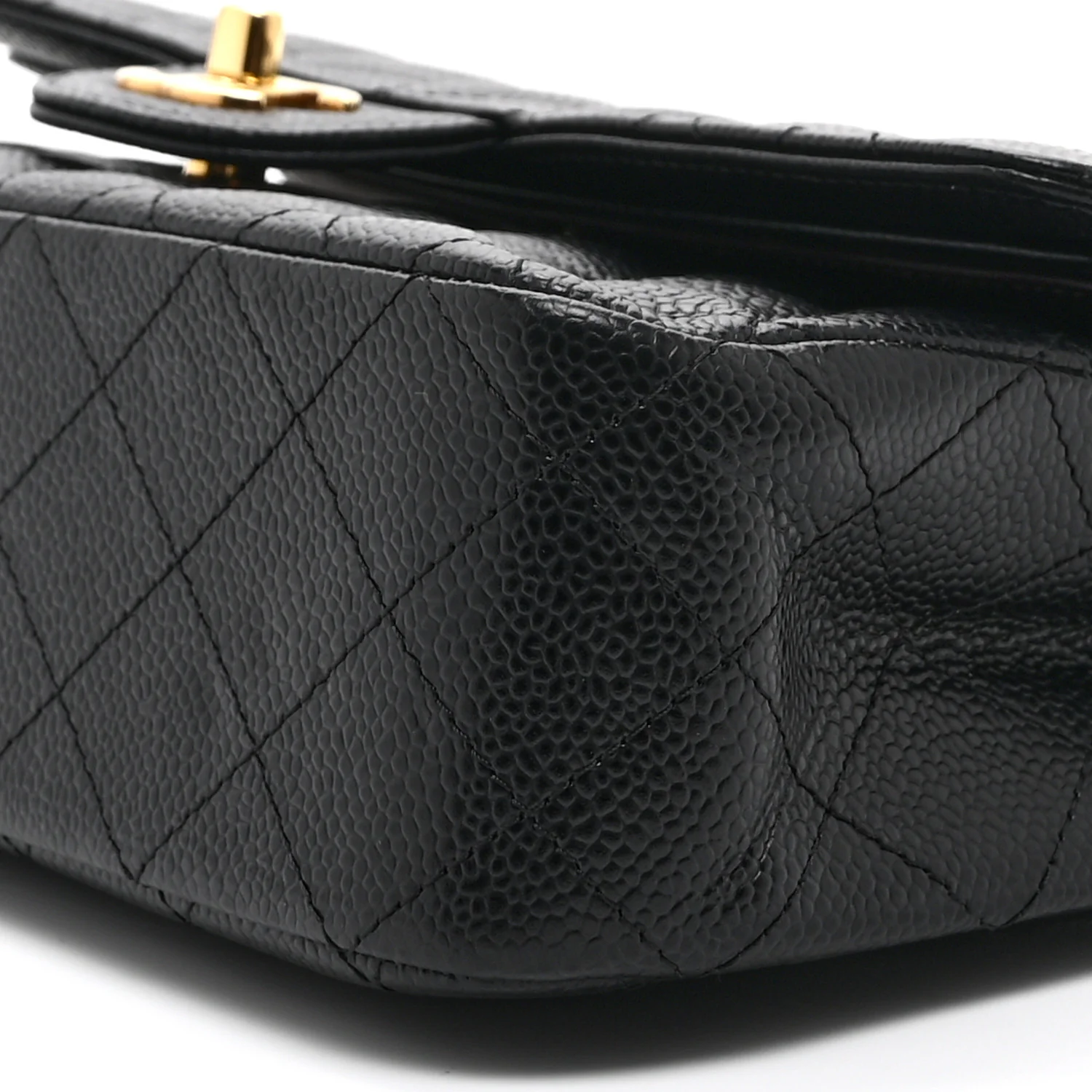 Caviar Quilted Medium Double Flap Black - Image 10