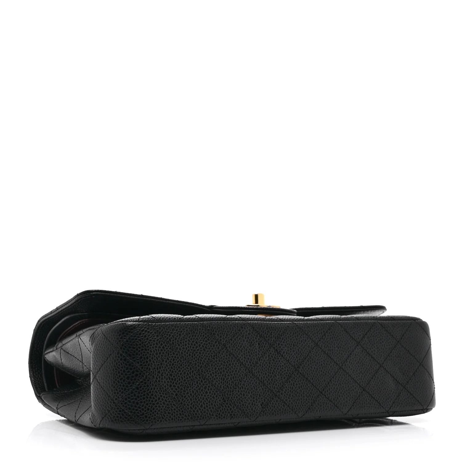 Caviar Quilted Medium Double Flap Black - Image 4