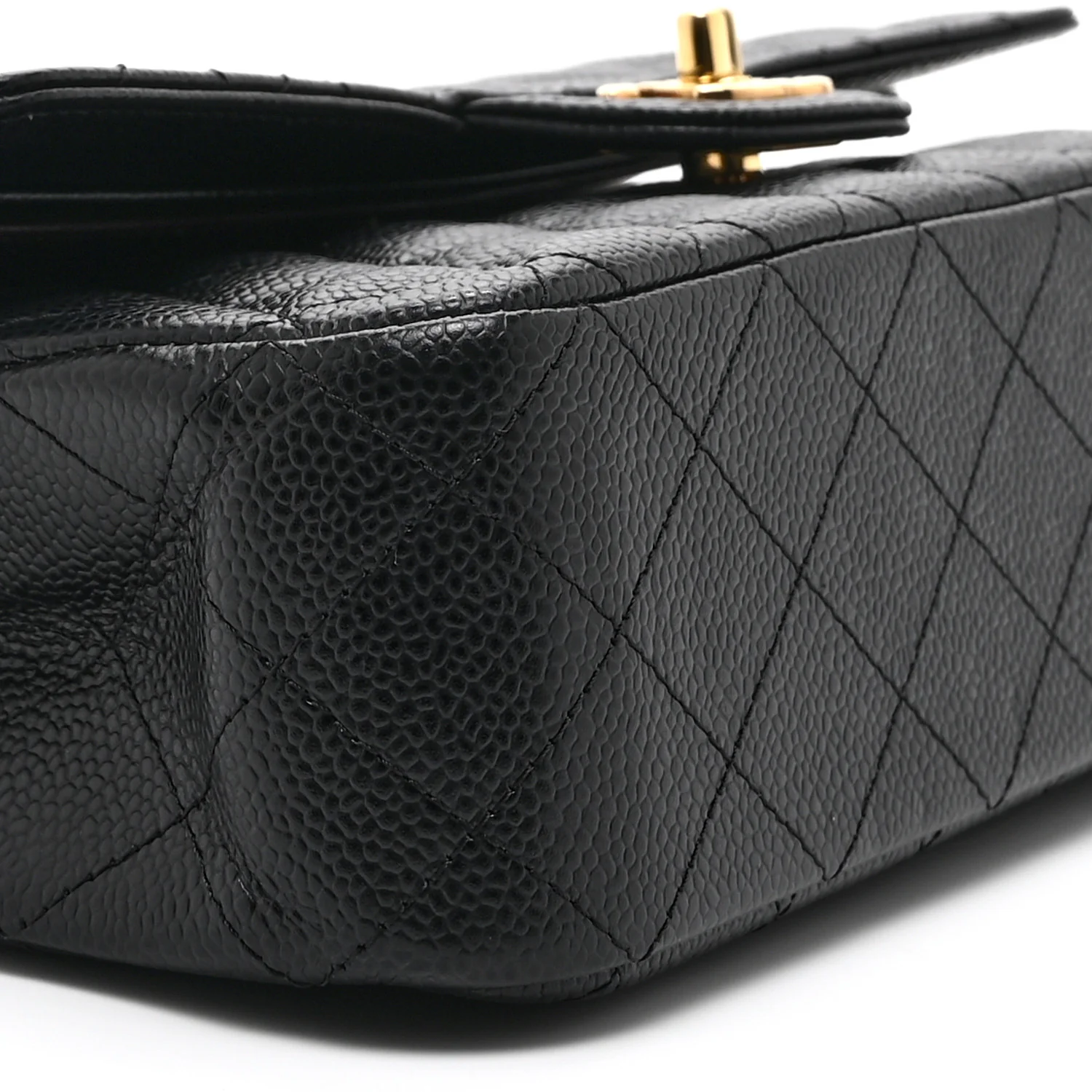 Caviar Quilted Medium Double Flap Black - Image 9