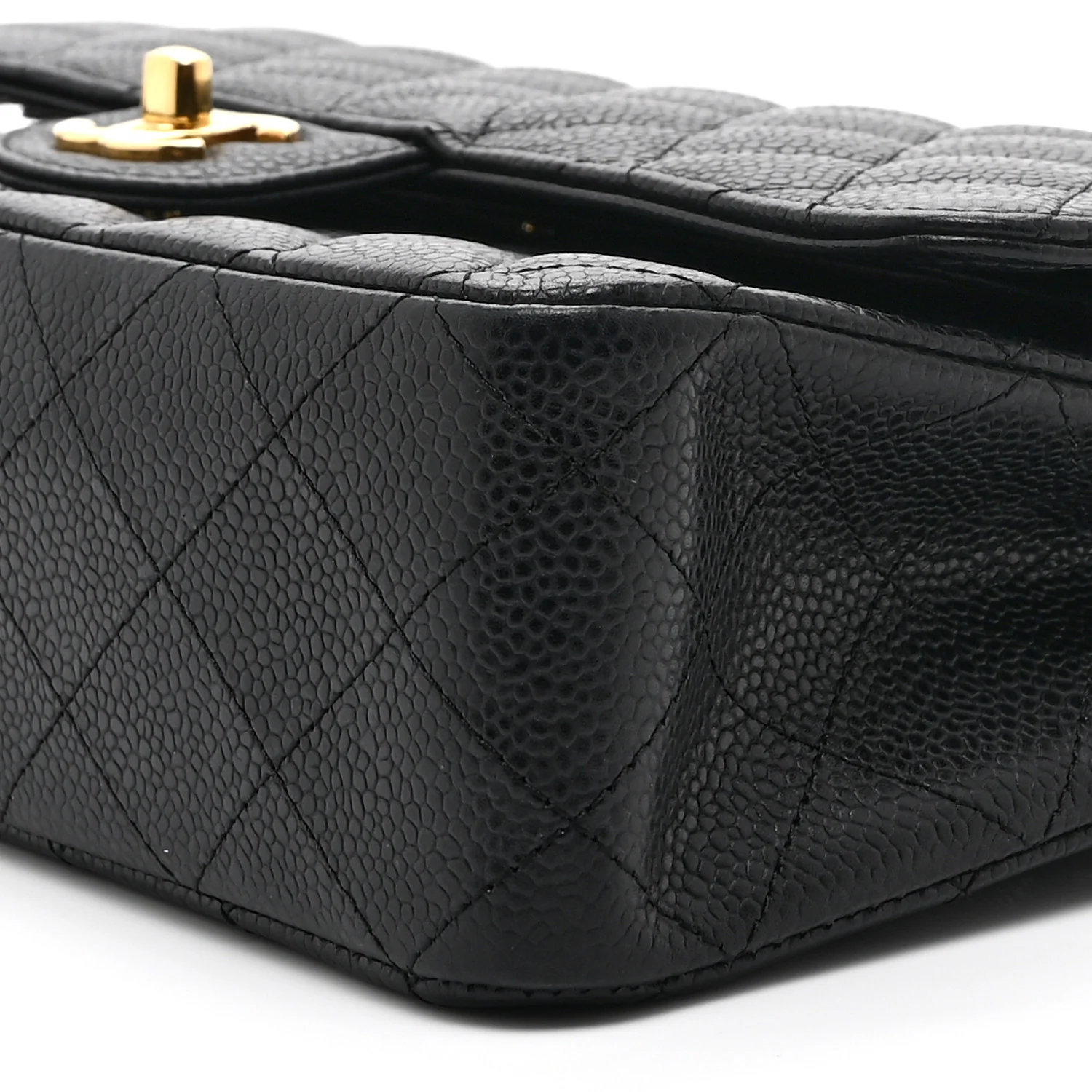 Caviar Quilted Medium Double Flap Black - Image 10