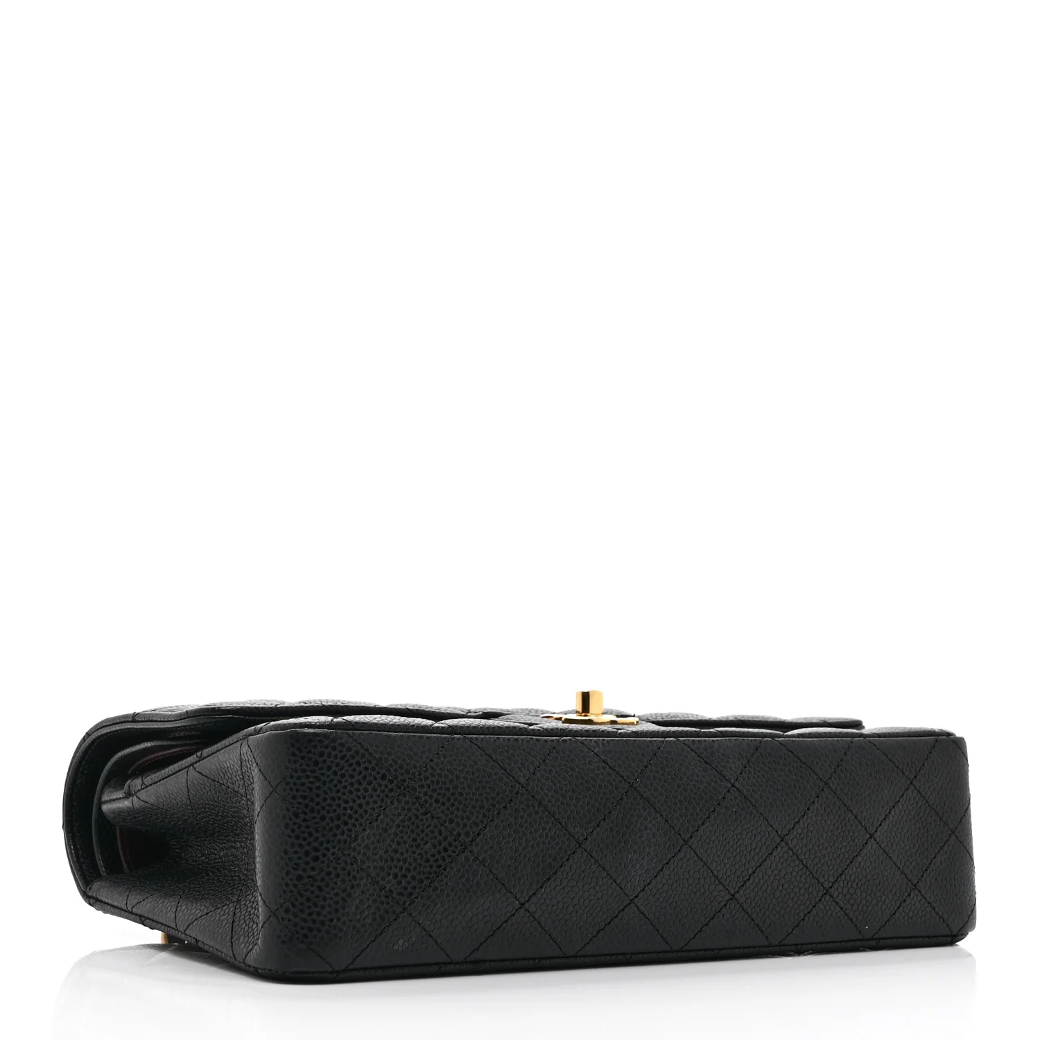 Caviar Quilted Medium Double Flap Black - Image 4