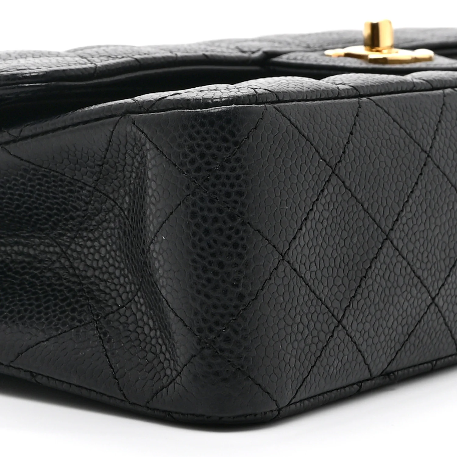 Caviar Quilted Medium Double Flap Black - Image 9