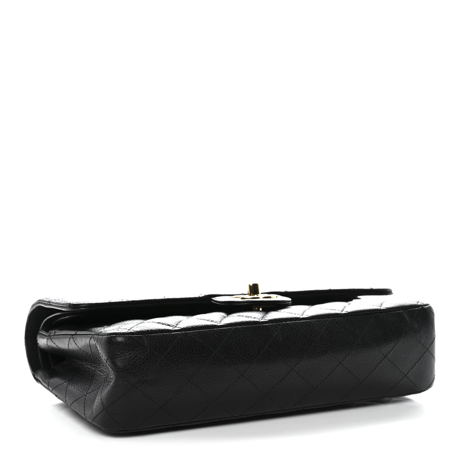 Caviar Quilted Medium Double Flap Black - Image 3