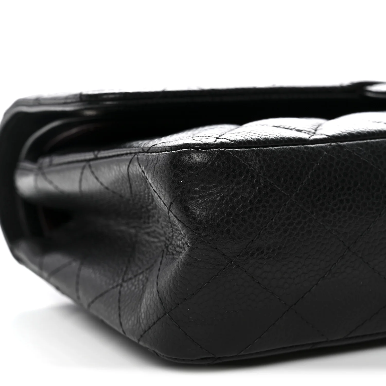 Caviar Quilted Medium Double Flap Black - Image 8