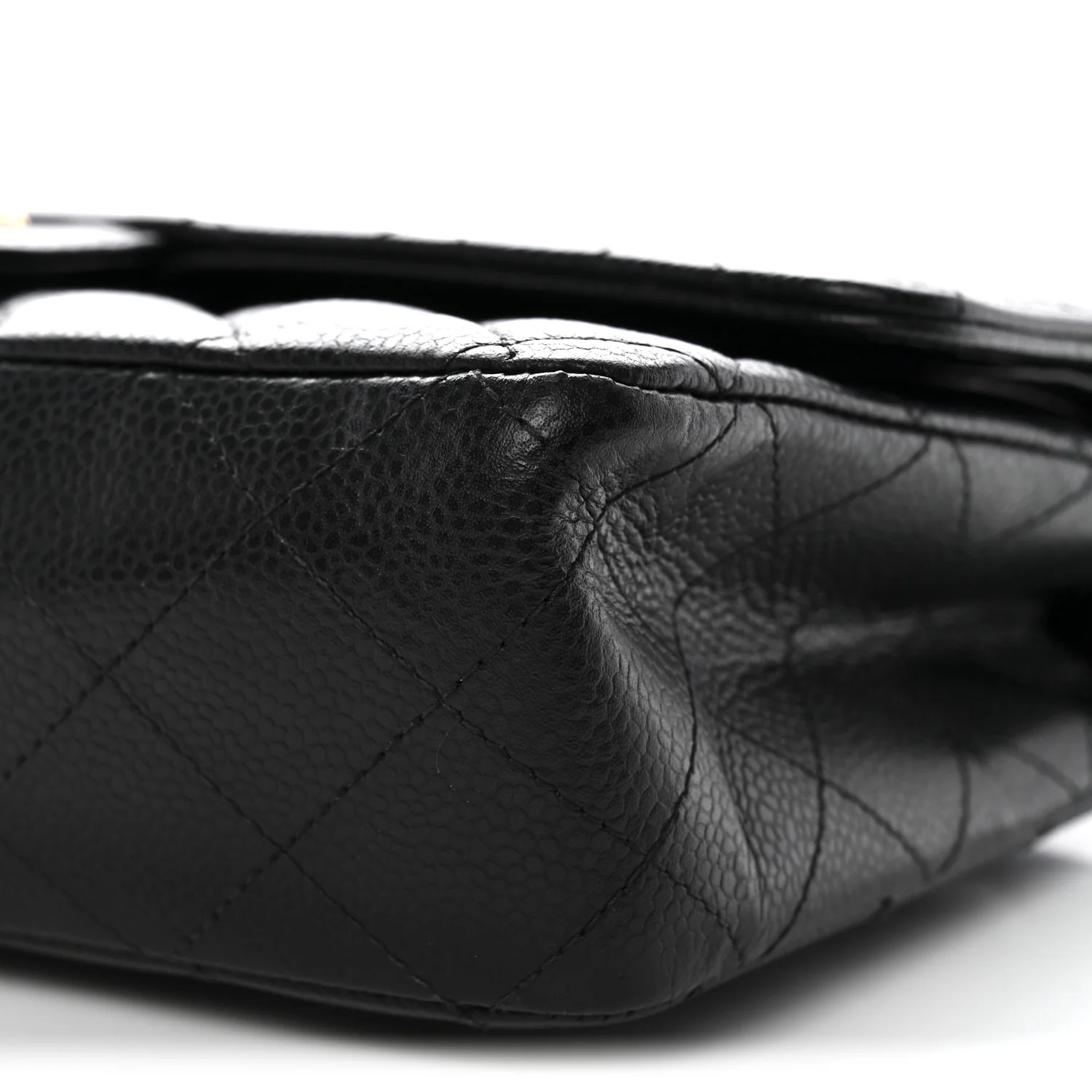 Caviar Quilted Medium Double Flap Black - Image 9
