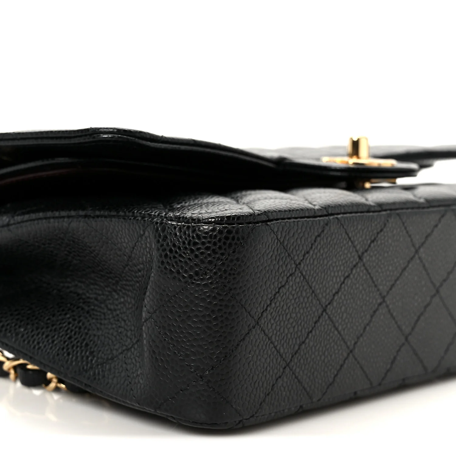 Caviar Quilted Medium Double Flap Black - Image 10