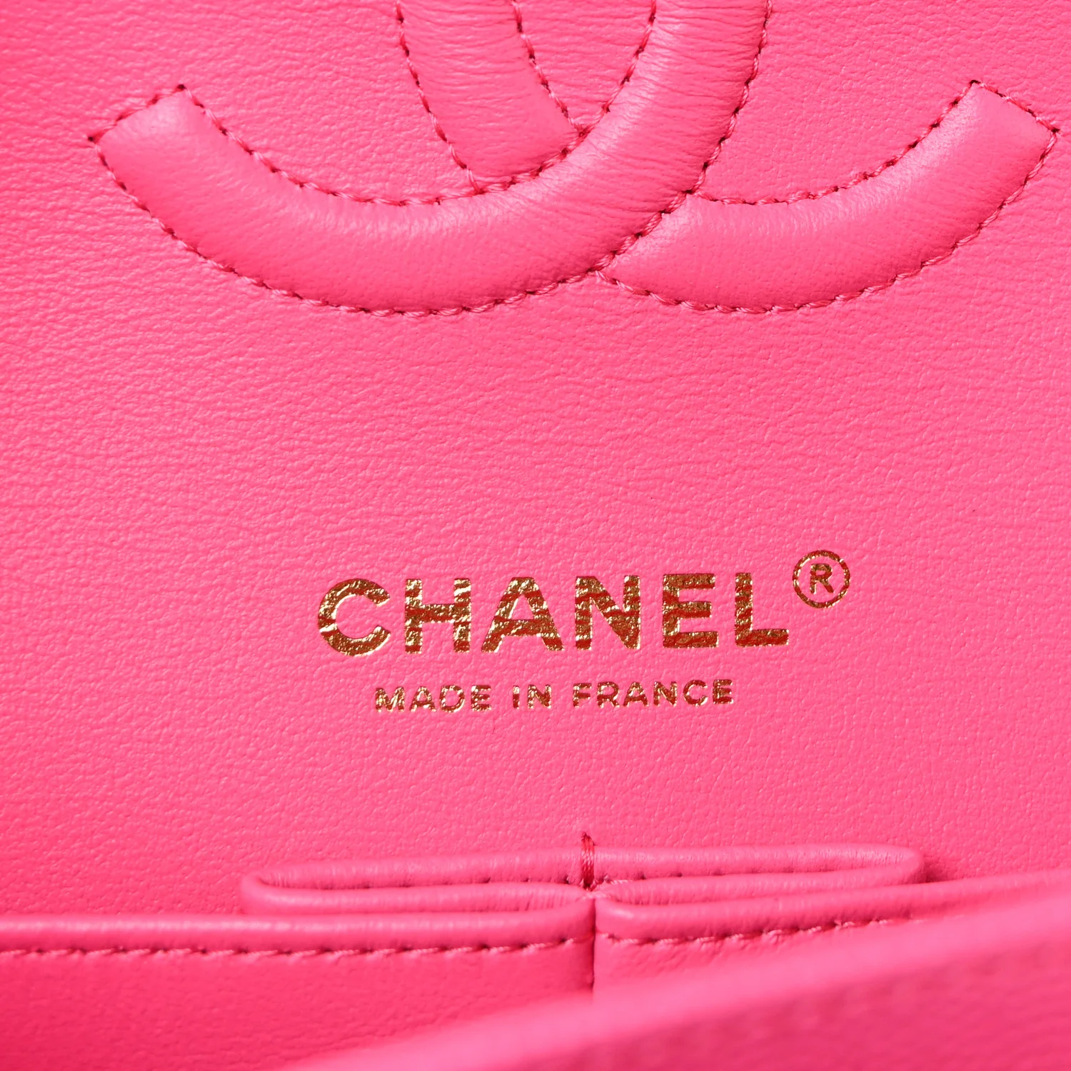 Caviar Quilted Medium Double Flap Dark Pink - Image 6