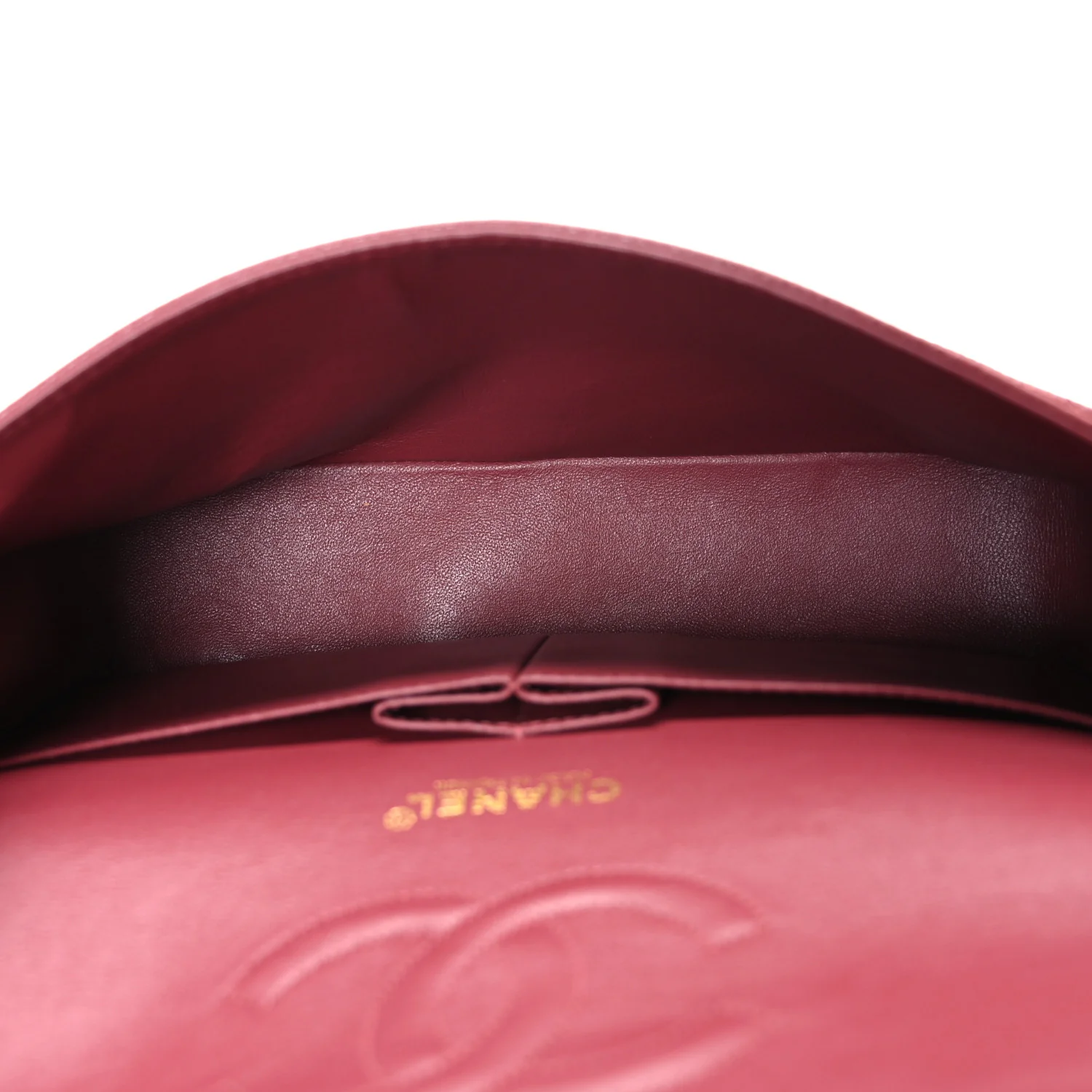 Caviar Quilted Medium Double Flap Dark Pink - Image 5