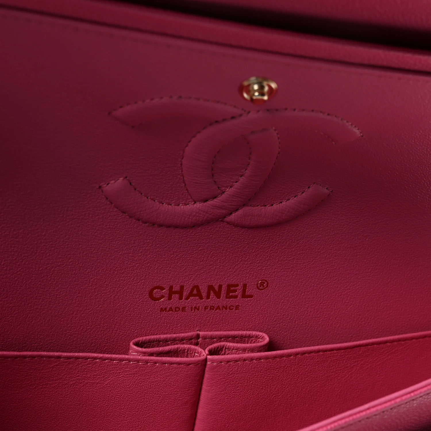 Caviar Quilted Medium Double Flap Pink - Image 6