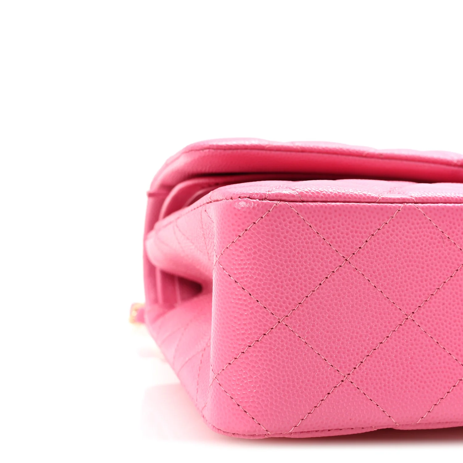 Caviar Quilted Medium Double Flap Pink - Image 9