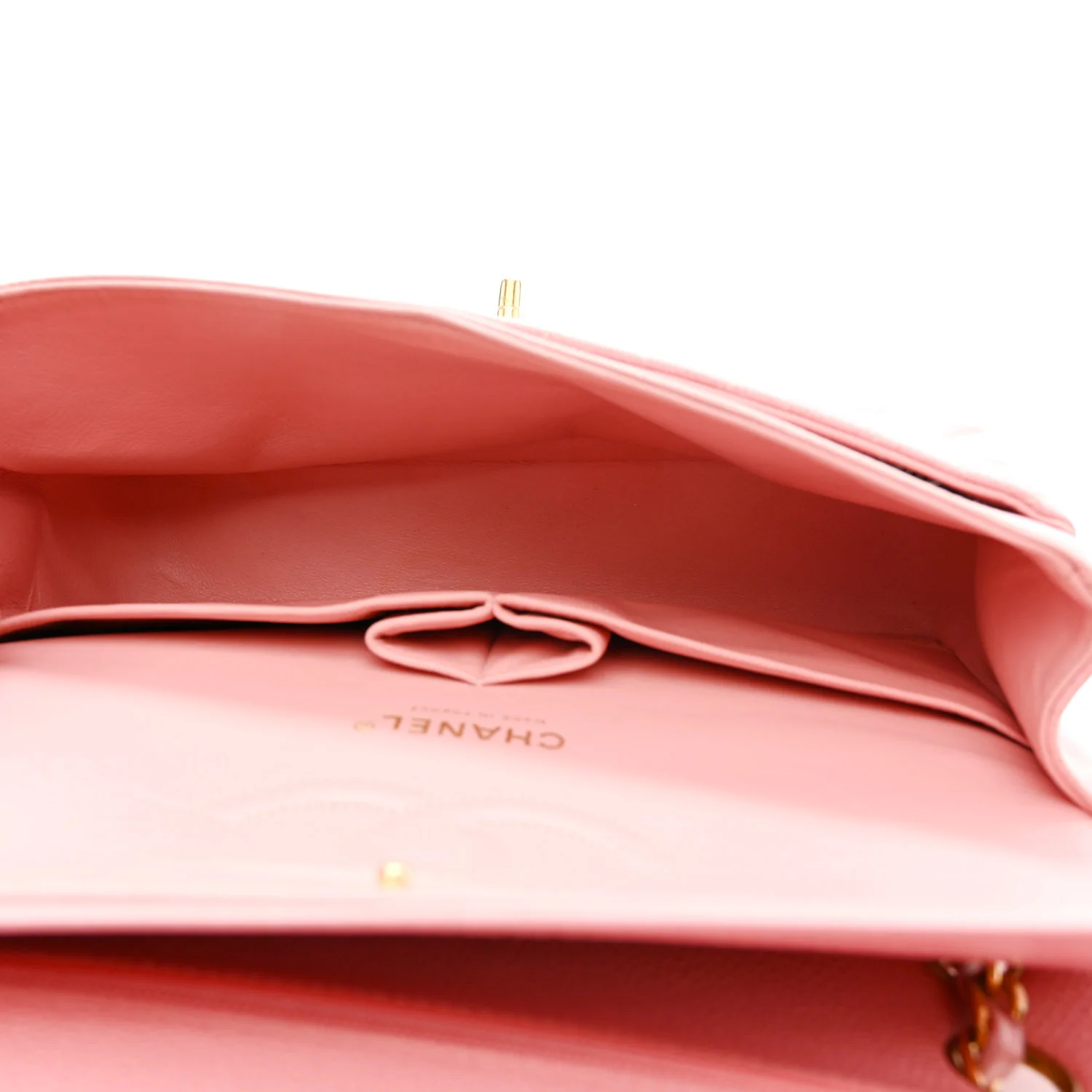 Caviar Quilted Medium Double Flap Pink - Image 5