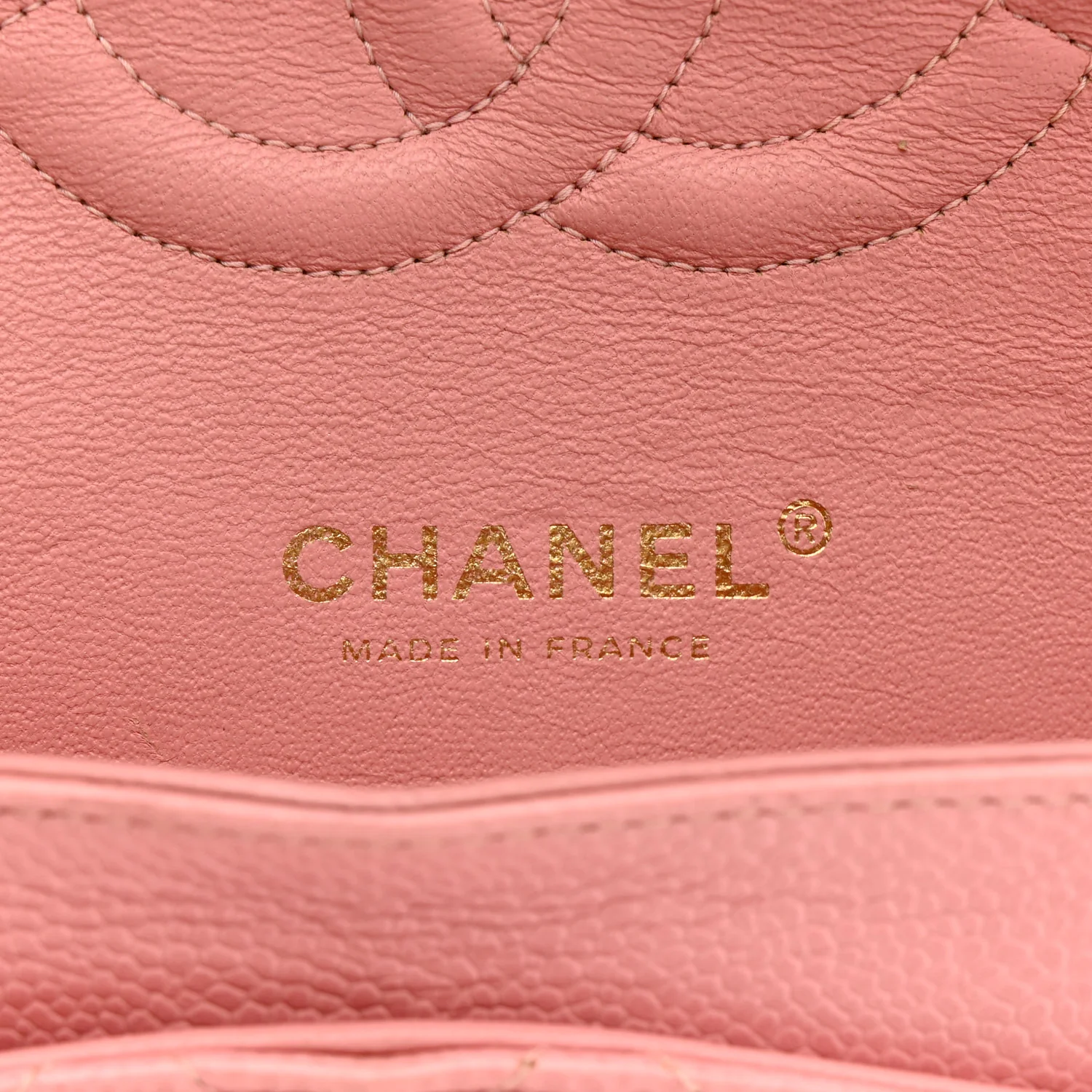 Caviar Quilted Medium Double Flap Pink - Image 6