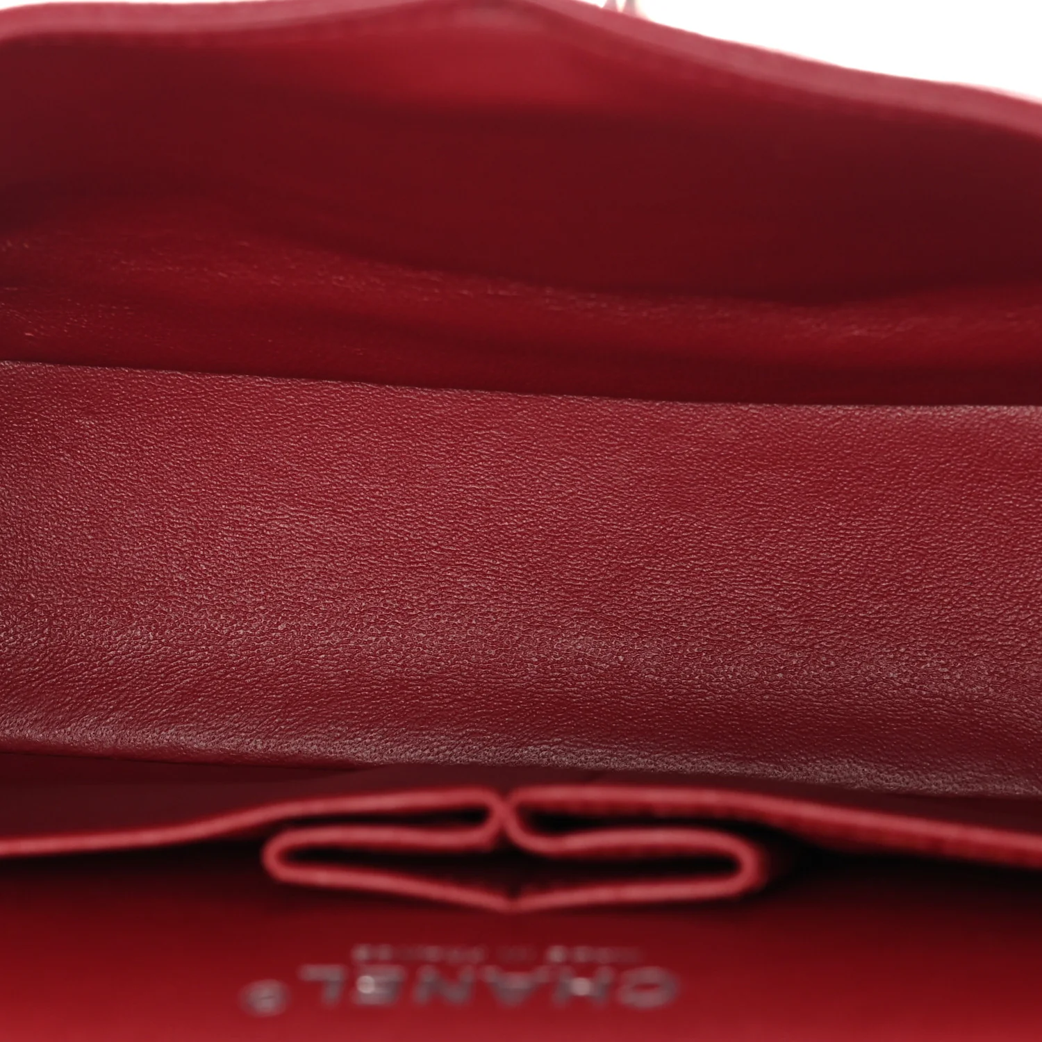 Caviar Quilted Medium Double Flap Red - Image 12