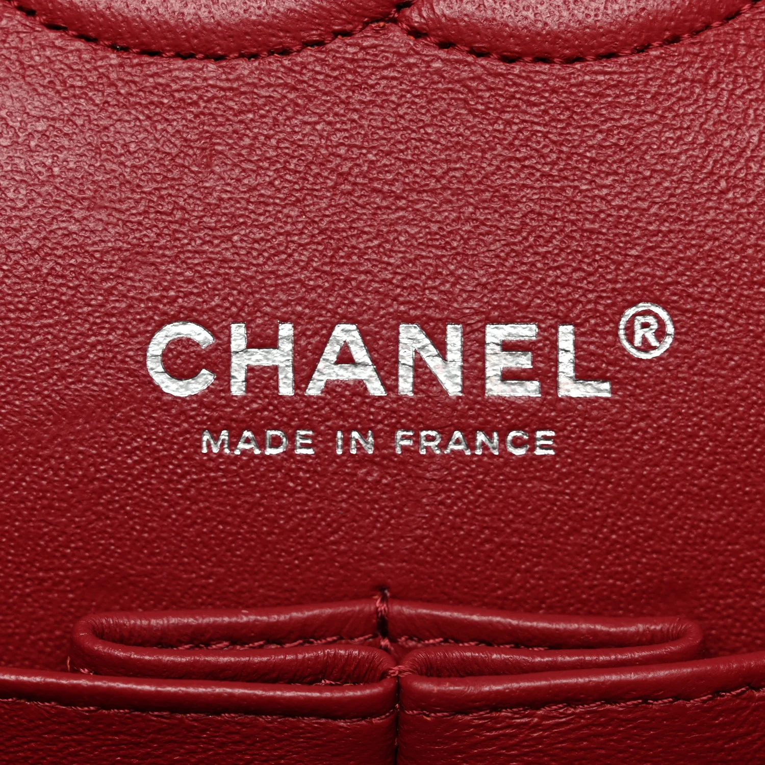 Caviar Quilted Medium Double Flap Red - Image 14