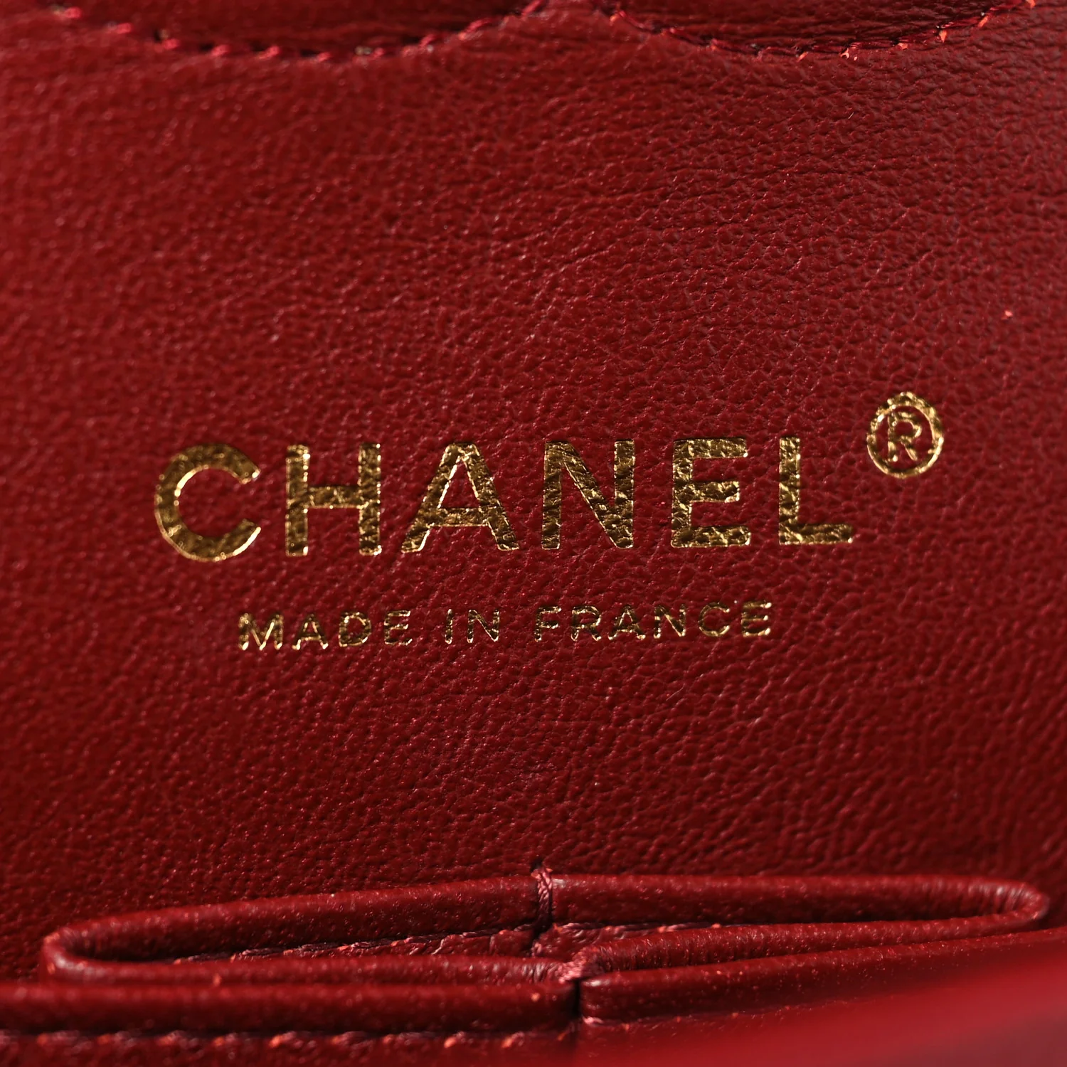 Caviar Quilted Medium Double Flap Red - Image 6