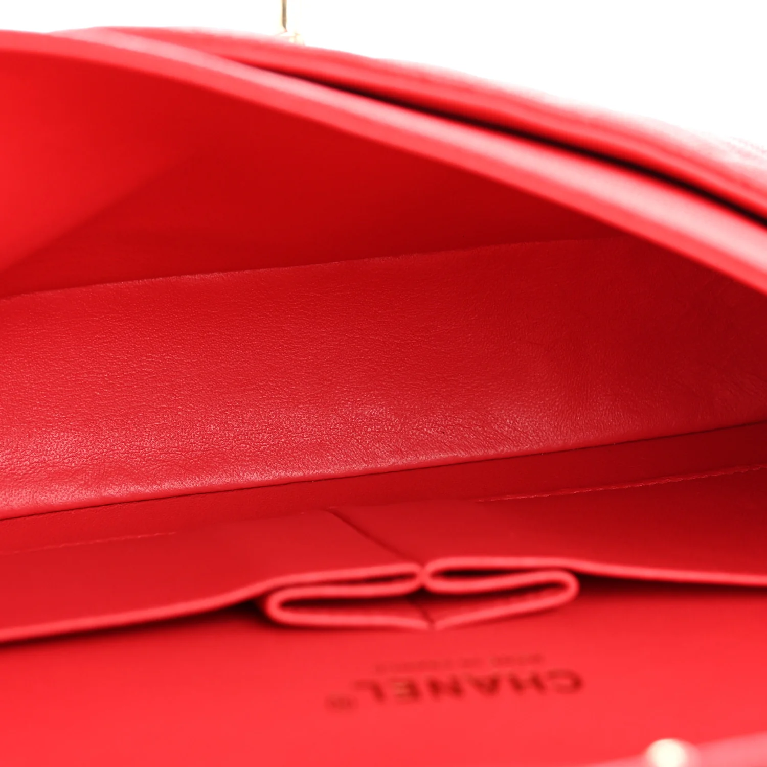 Caviar Quilted Medium Double Flap Red - Image 4