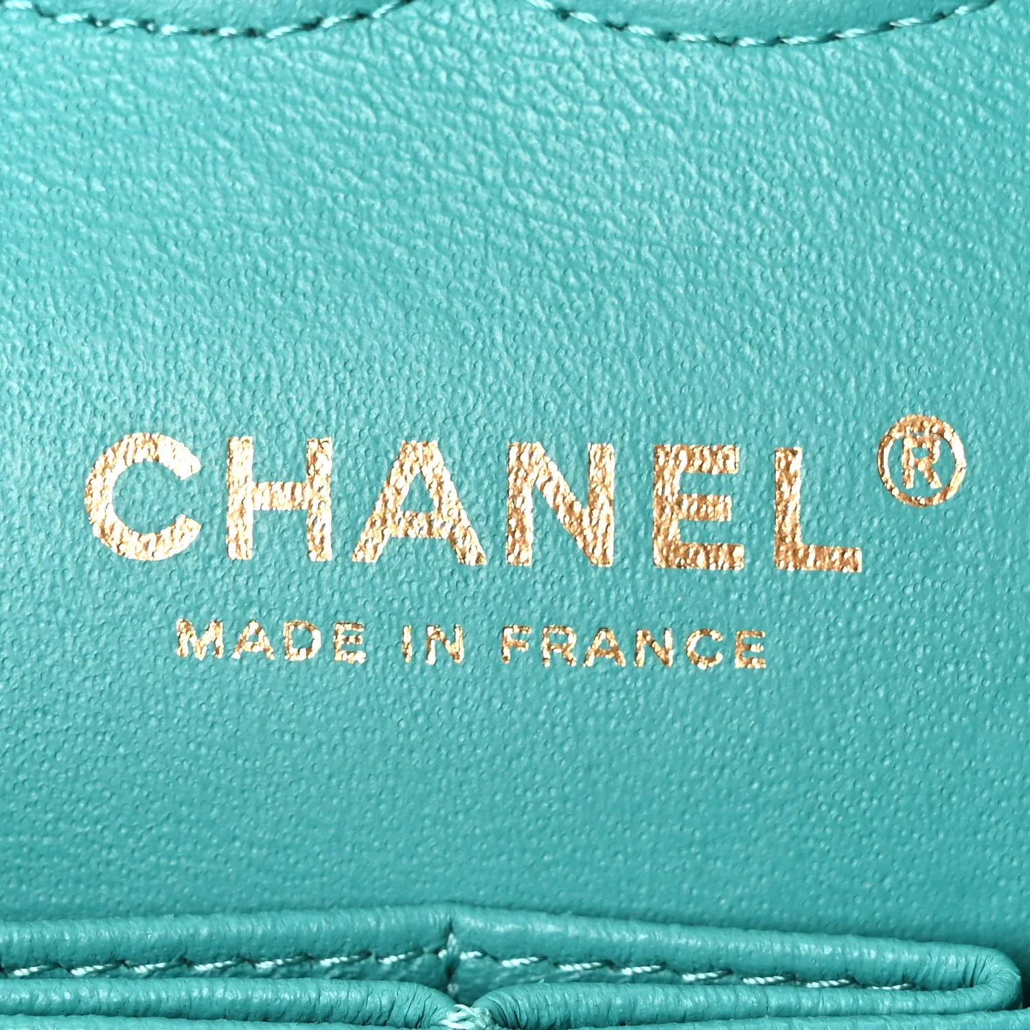 Caviar Quilted Medium Double Flap Turquoise - Image 6