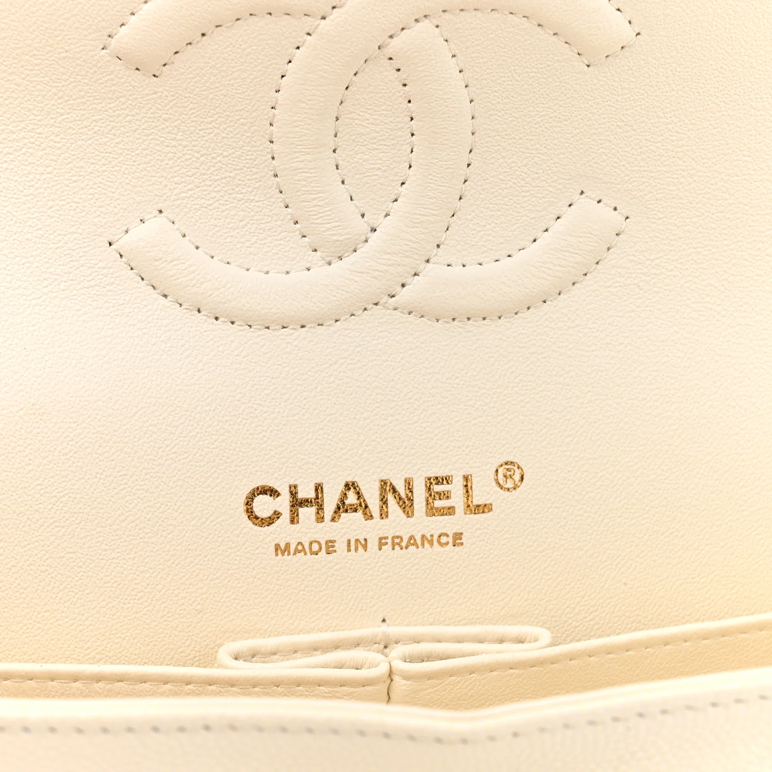 Caviar Quilted Medium Double Flap White - Image 6