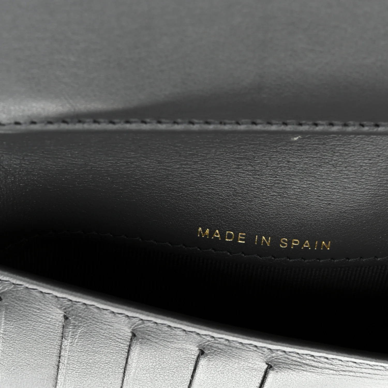 Caviar Quilted Medium Flap Wallet Grey - Image 7