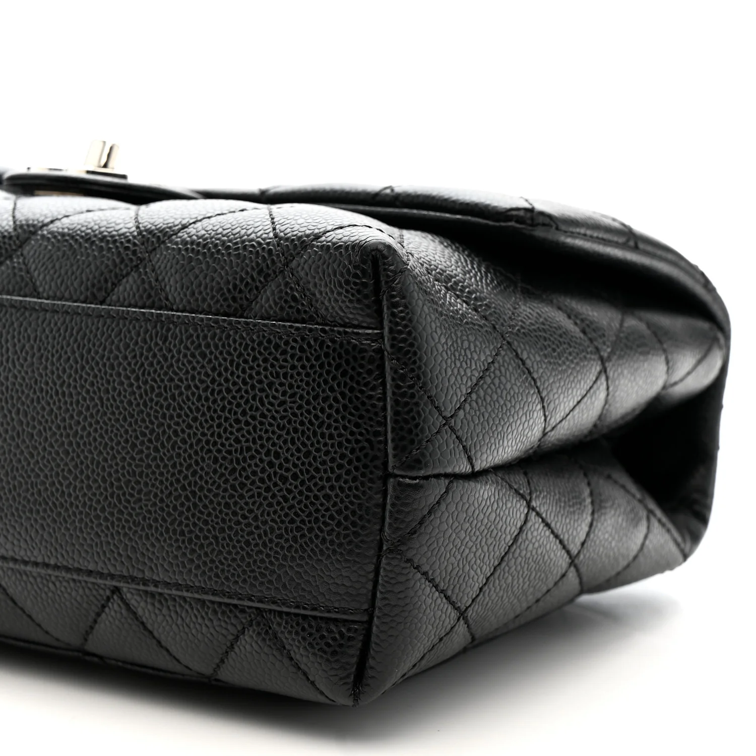 Caviar Quilted Medium Kelly Flap Bag Black - Image 10