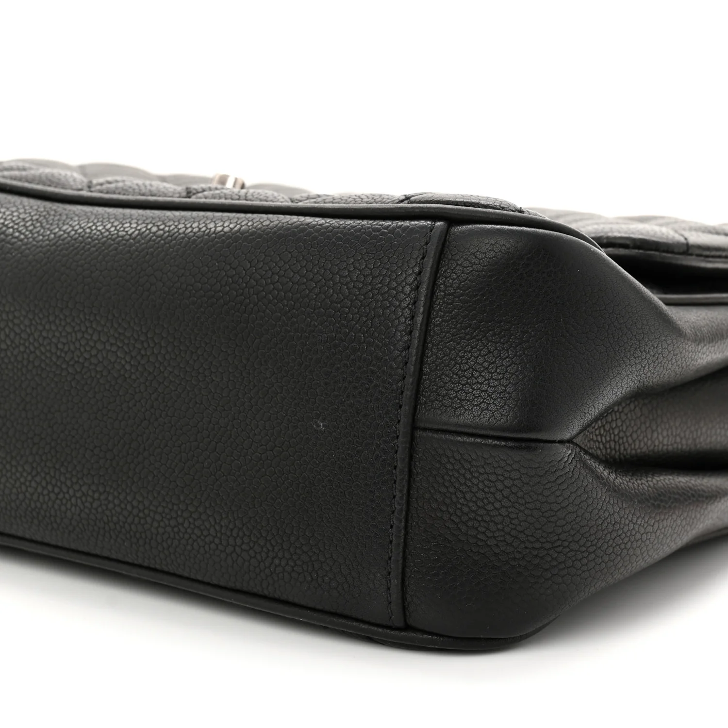 Caviar Quilted Medium Rock In Rome Single Flap Black - Image 10