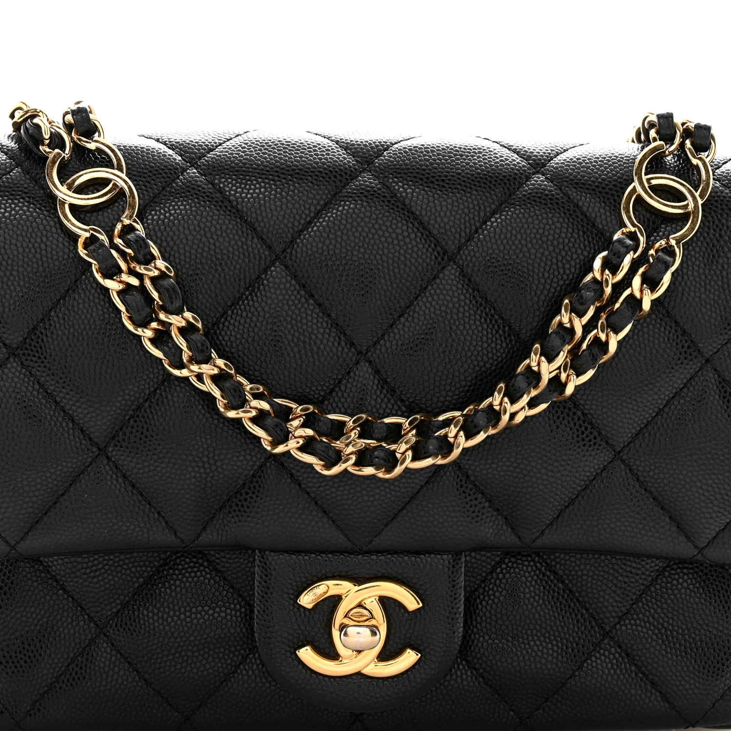Caviar Quilted Mini CC You Flap Black - Image 8