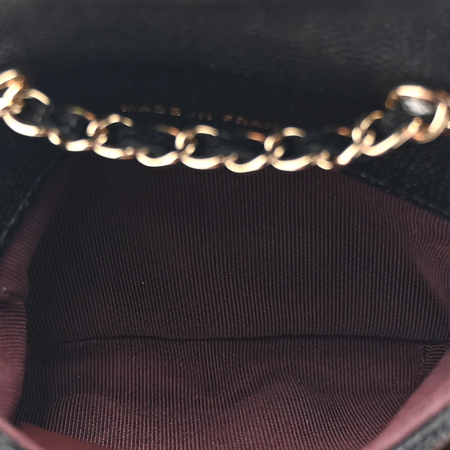Caviar Quilted Mini Chain Belt Bag Black - Image 5