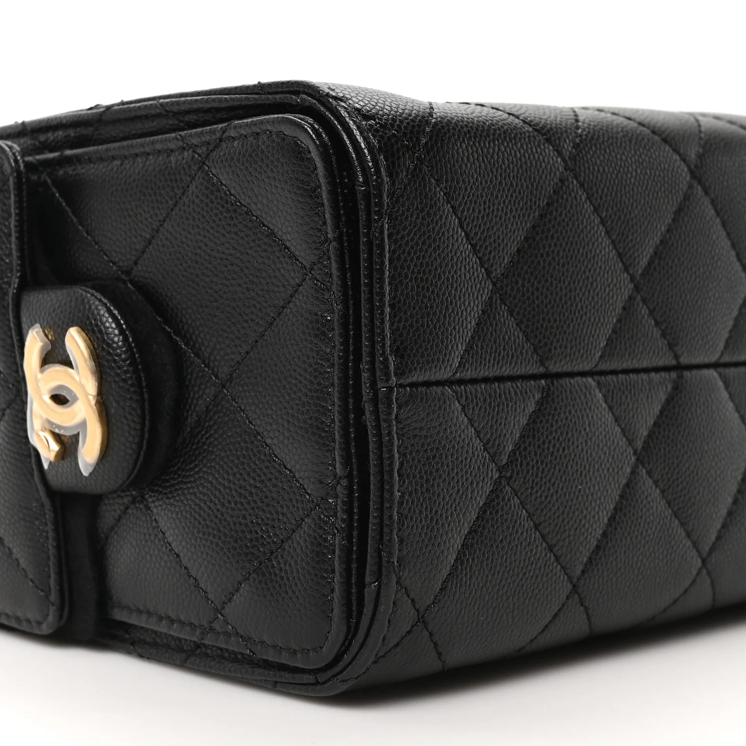 Caviar Quilted Mini Chanel 25 Handbag Black - Image 9