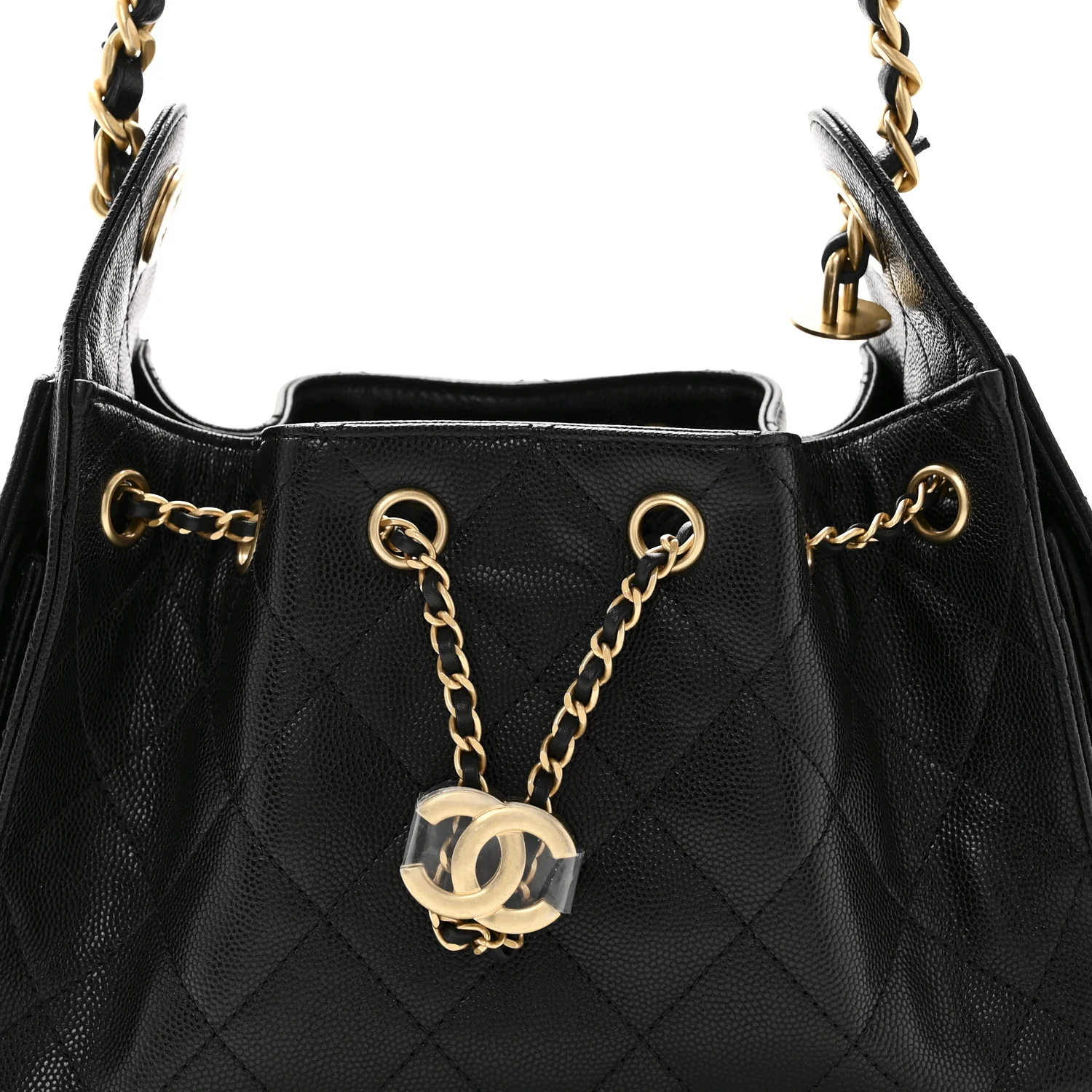 Caviar Quilted Mini Chanel 25 Handbag Black - Image 7