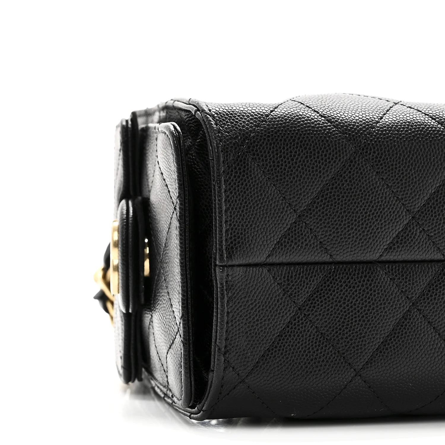 Caviar Quilted Mini Chanel 25 Handbag Black - Image 8