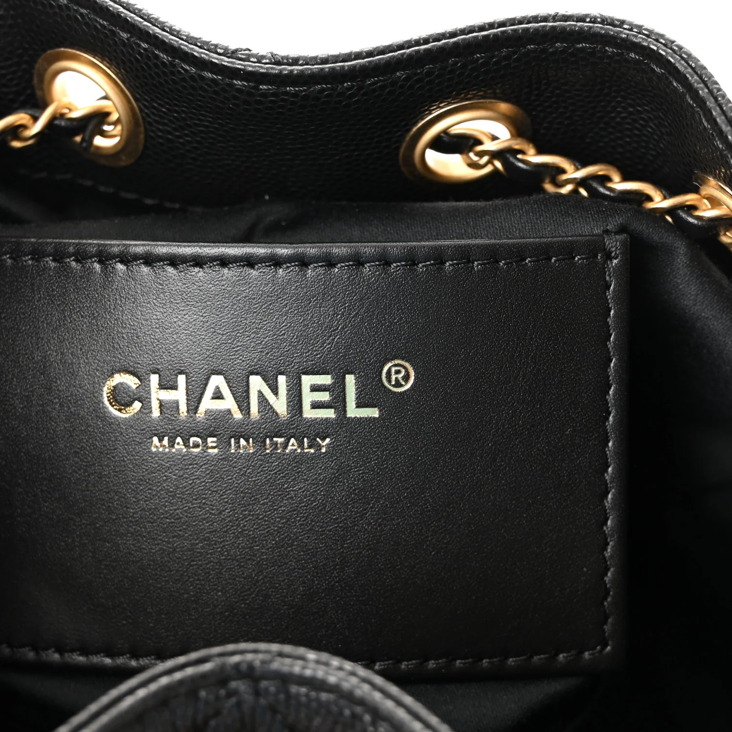 Caviar Quilted Mini Chanel 25 Handbag Black - Image 6