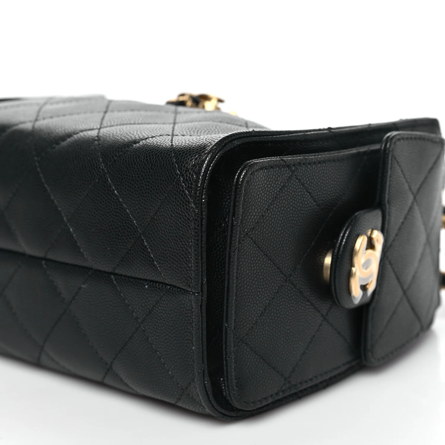 Caviar Quilted Mini Chanel 25 Handbag Black - Image 10