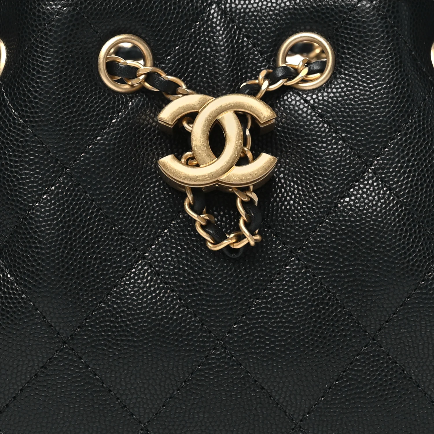 Caviar Quilted Mini Chanel 25 Handbag Black - Image 8