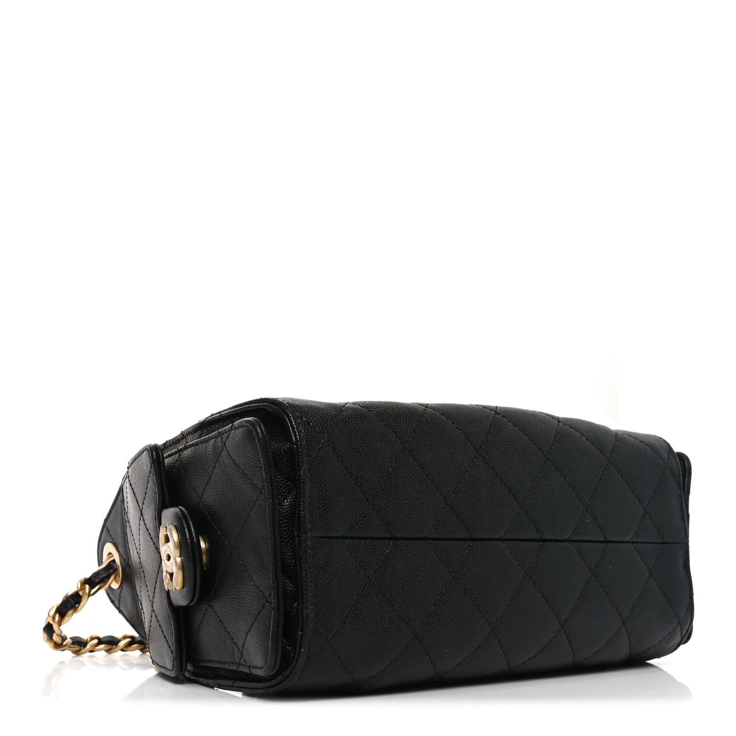 Caviar Quilted Mini Chanel 25 Handbag Black - Image 4